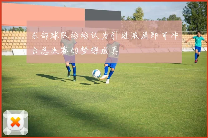 东部球队纷纷认为引进浓眉即可冲击总决赛的梦想成真